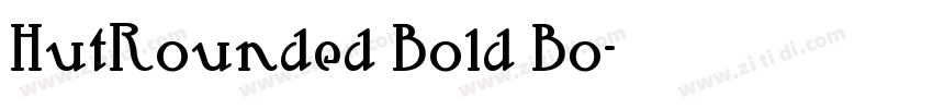 HutRounded Bold Bo字体转换